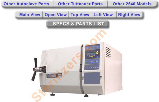 tuttnauer-2540eka-specs-parts